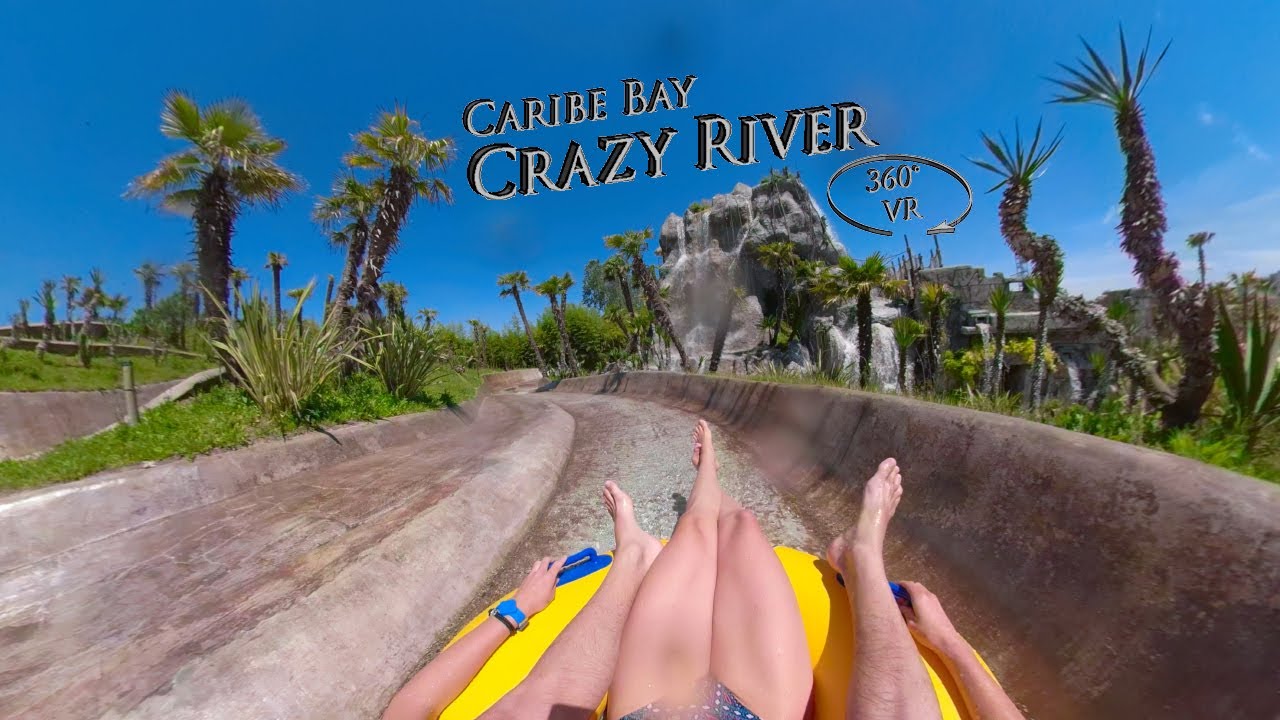 Caribe Bay Crazy River (left) 360&deg; VR POV Onride