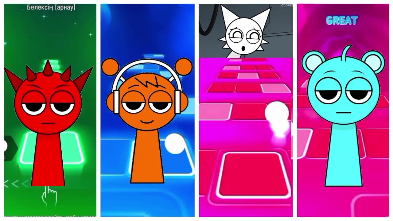 SPRUNKI Incredibox - Coffin Dance Song (COVER) Tiles hop