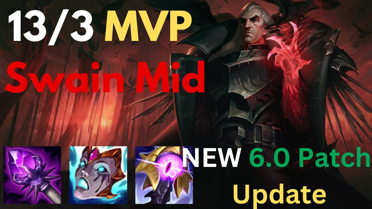 MVP Swain Mid Ranked Gameplay | League of Legends Wild Rift