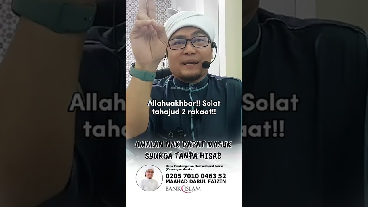 Amalan Untuk Dapat Masuk Syurga Tanpa Hisab | Ustaz Jafri Abu Bakar Mahmoodi