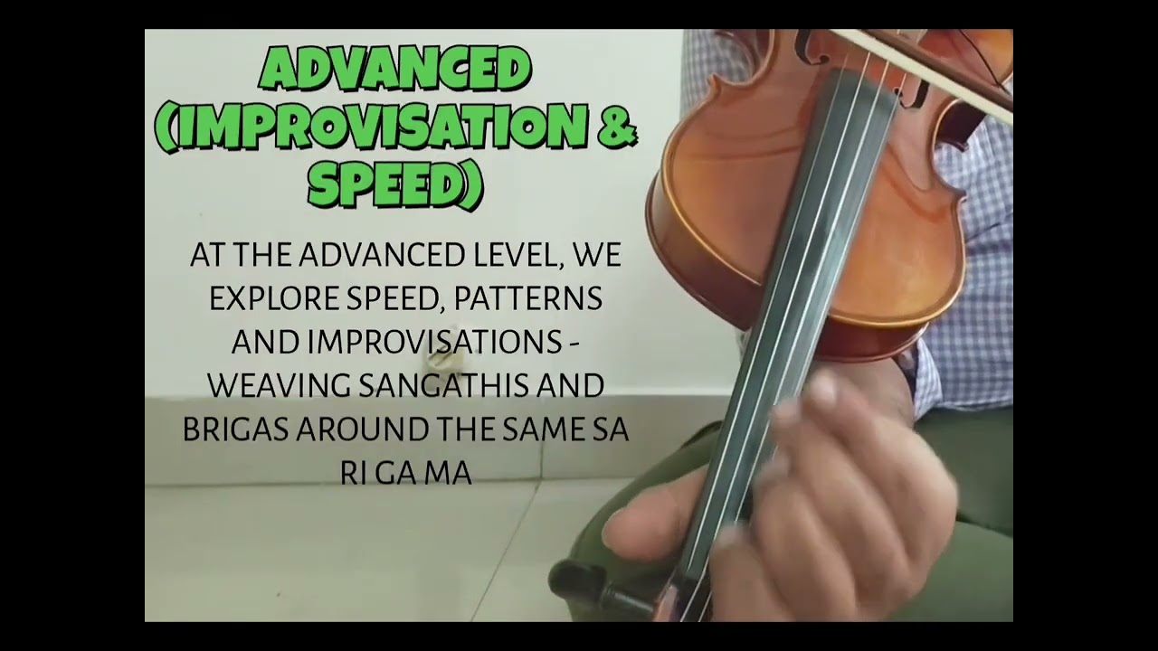 Sa Ri Ga Ma on Violin | Beginner to Advanced | Gamakas, Improvisation & Speed | Carnatic Violin