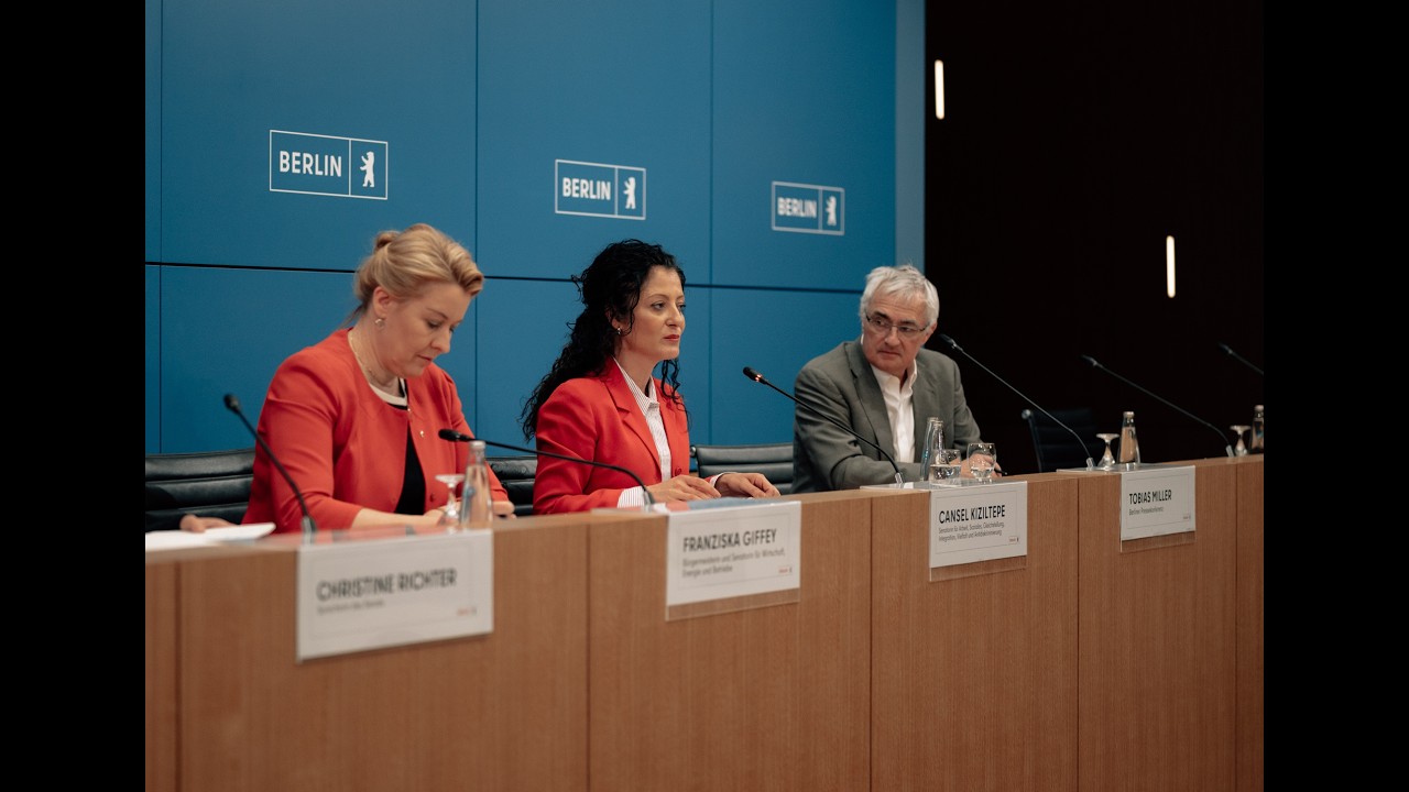 Senatspressekonferenz am 10.03.2026 mit Franziska Giffey und Cansel Kiziltepe
