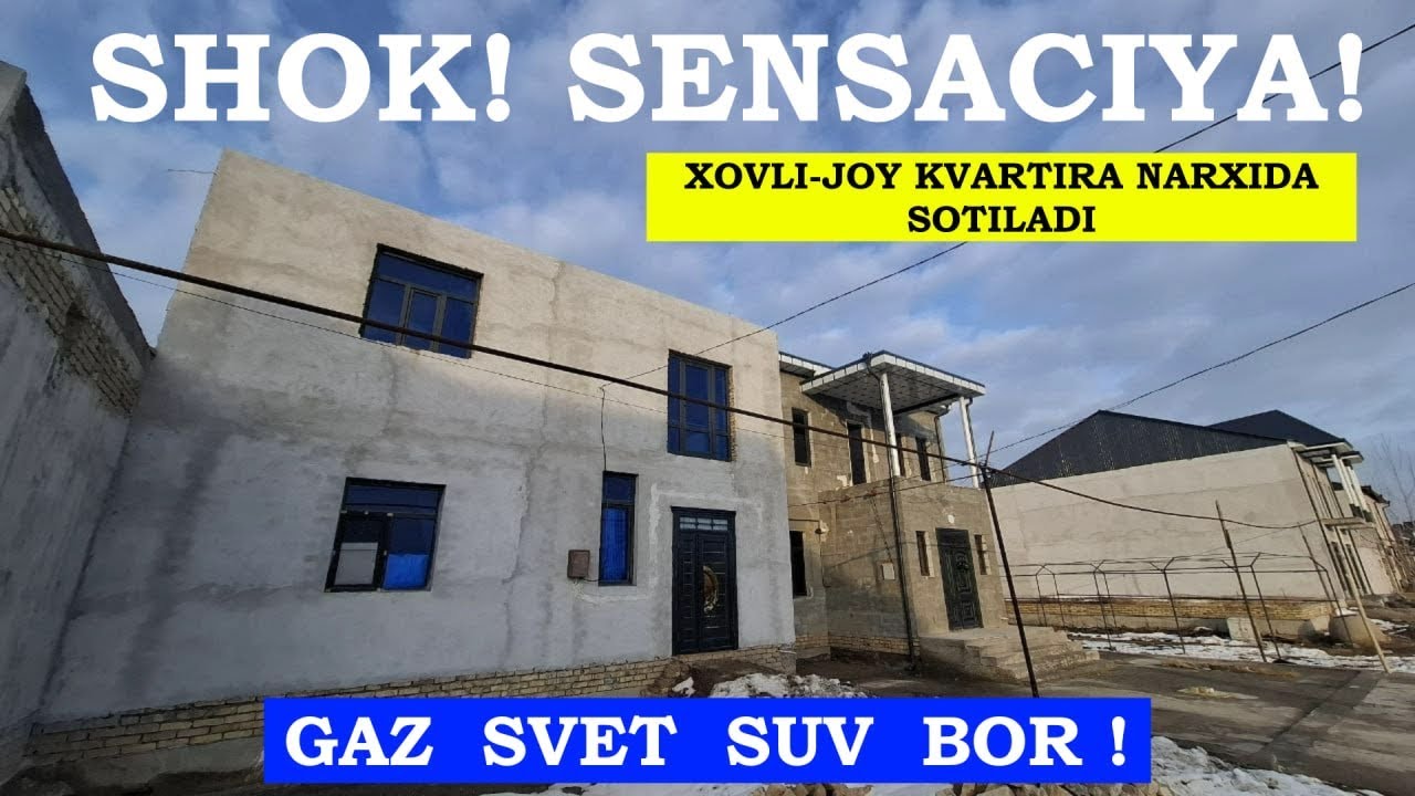 Газ Свет Сув Бор! Янги Ашхабадскийда 200 кв.м. Ховли-Жой Сотилади#хоразм_уй_жой_нархлари2026#home#