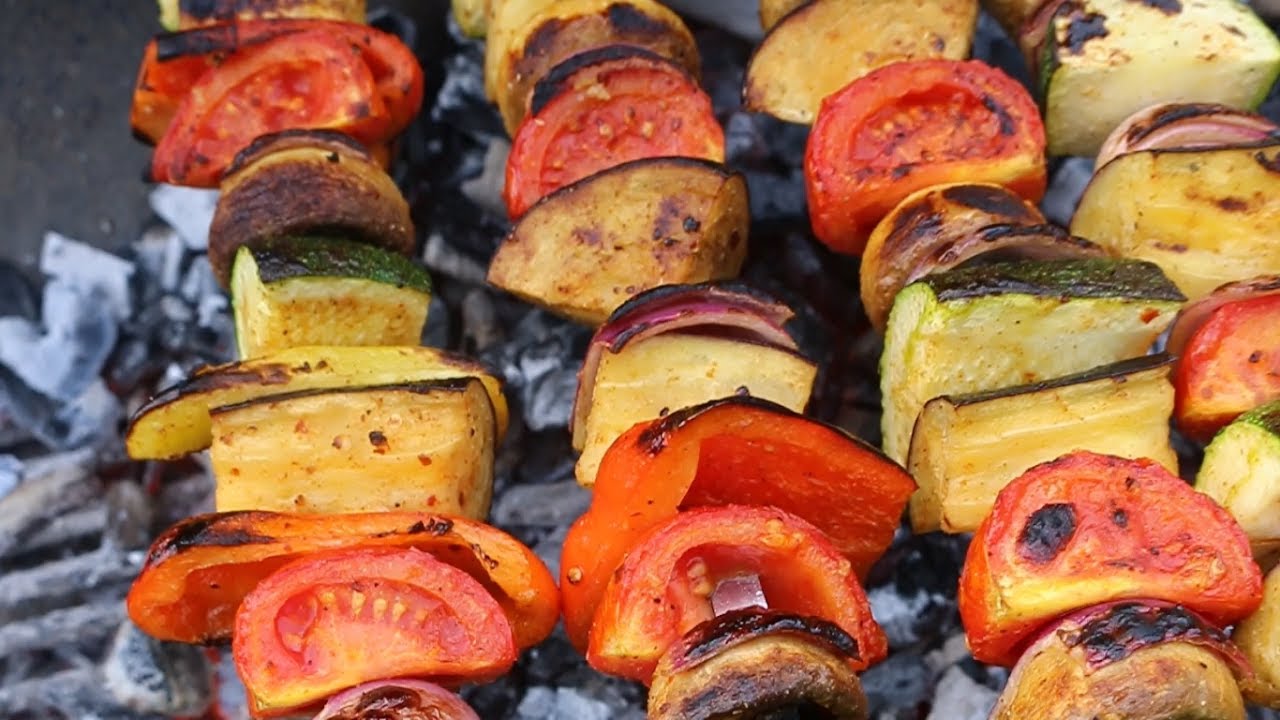 Vegan Kabobs / Veggie Kabab / Vegetable Kebab