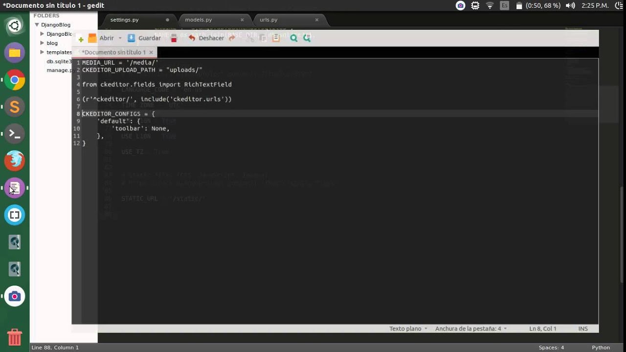 Instalar editor de texto CKEDITOR en Django - Editor wysiwyg en Django