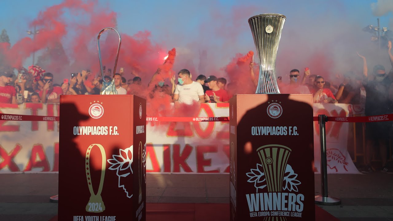 Η Τρίπολη υποδέχθηκε τα δύο Ευρωπαϊκά τρόπαια του Ολυμπιακού​!