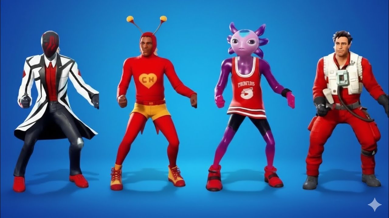 ALL NEW FORTNITE SKINS & ICON SERIES EMOTES!
