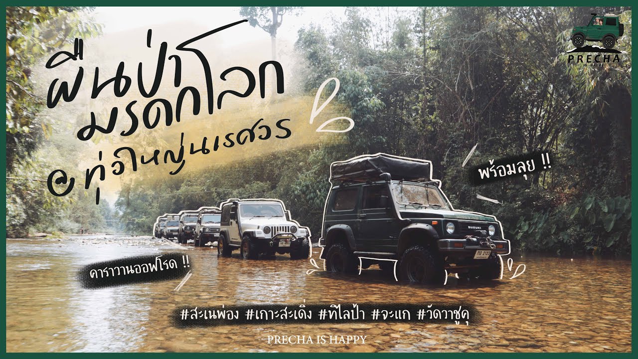 PRECHA IS HAPPY | คาราวานออฟโรดลุยผืนป่ามรดกโลก ทุ่งใหญ่นเรศวร !! | SUZUKI JIMNY