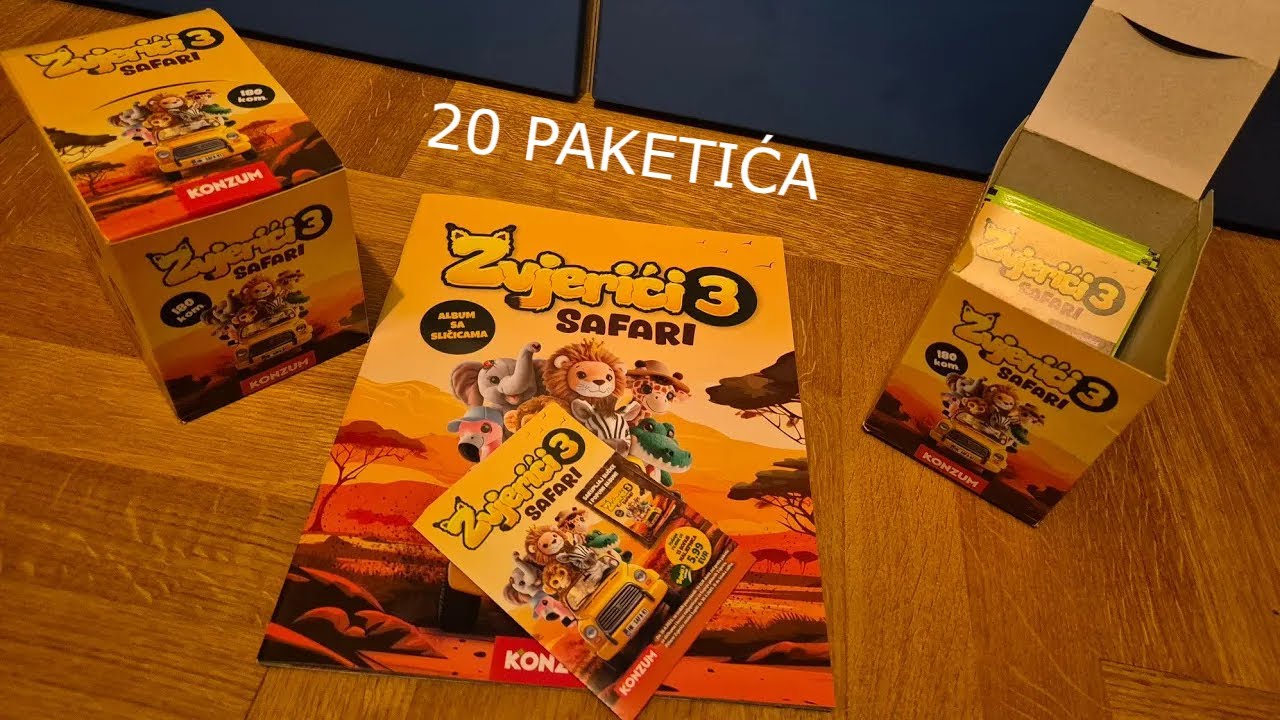 ZVJERIĆI 3 SAFARI 20 PAKETIĆA OTVARANJE || PLIŠANCI SU SKORO TU