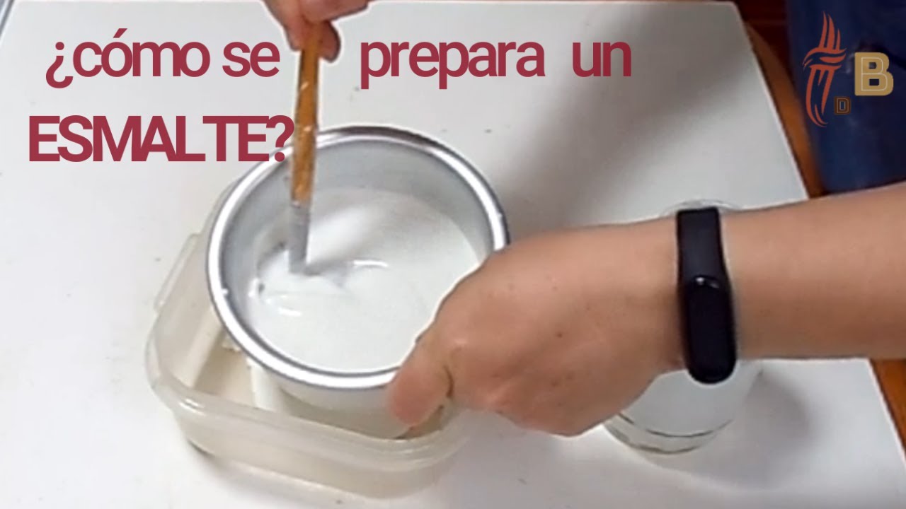 ¿Cómo preparamos🥼 un esmalte cerámico que compramos en polvo?🧹🔥