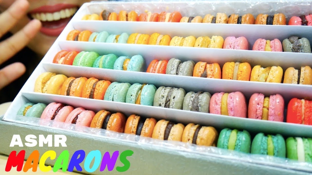 ASMR BABY MACARONS | SOFT CRISPY EATING SOUNDS | ASMR INDONESIA | NO TALKING