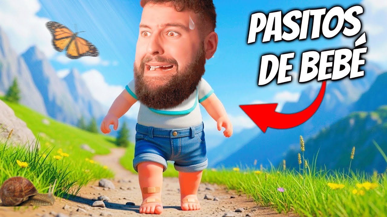PERSONA ADULTA CAMINA COMO UN BEBÉ 👶