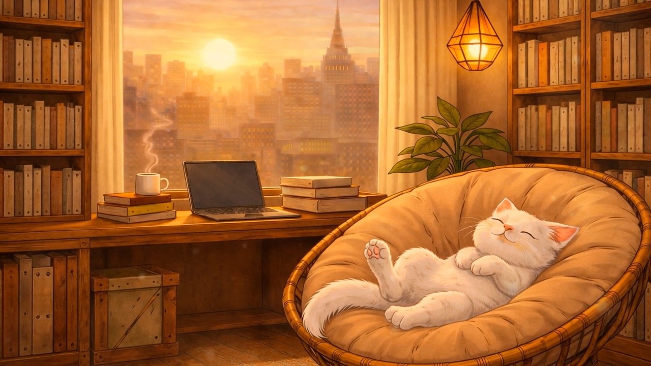 Sunlit Window 🌞 Study Lo-fi for Focus, Reading & Relax | 作業用BGM
