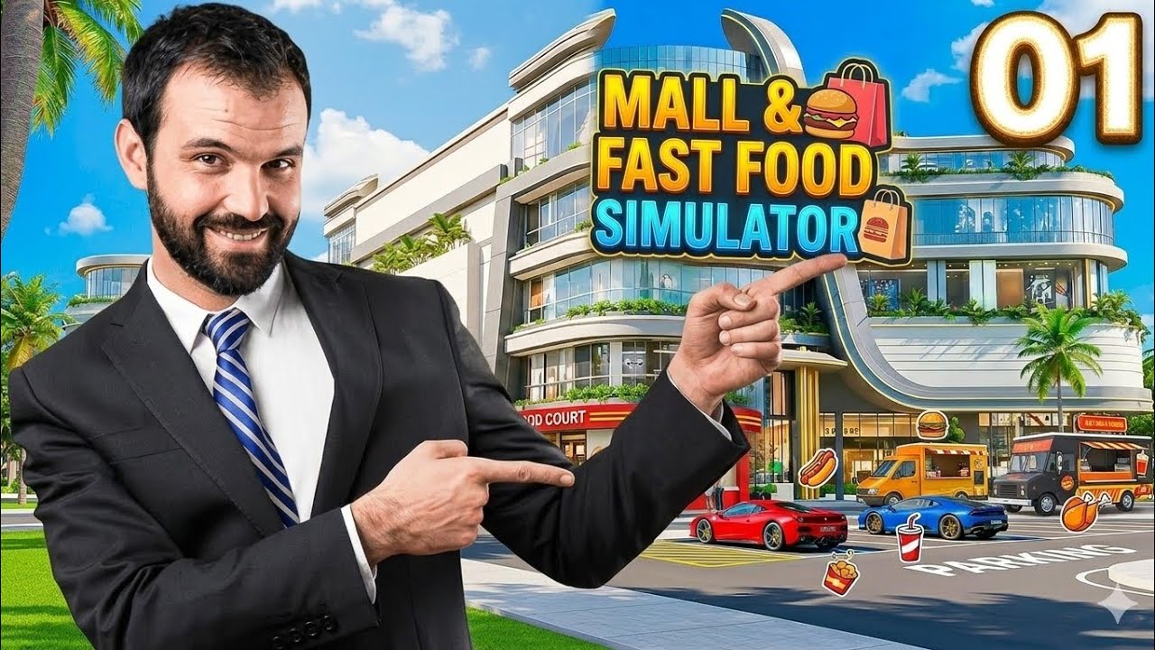 Mall and Fast Food Simulator 3D Gameplay | Building My Luxury Mall & Restaurant Business!