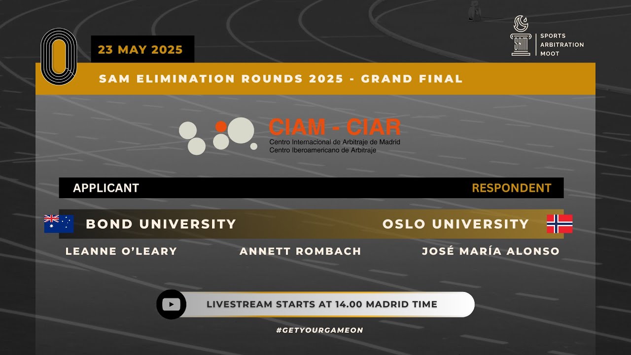 Sports Arbitration Moot 2025 - Final