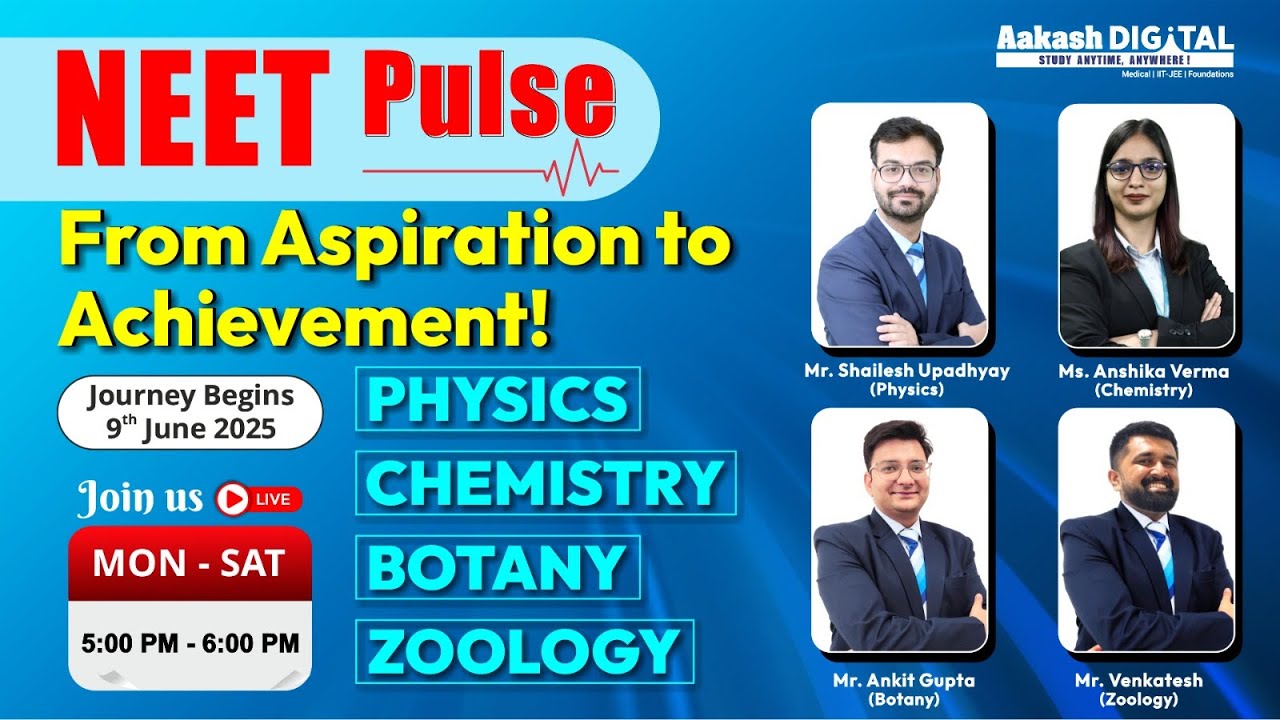 NEET Pulse | Physics | Basic Mathematics & Calculus Made Easy | 9th June 2025 LIVE