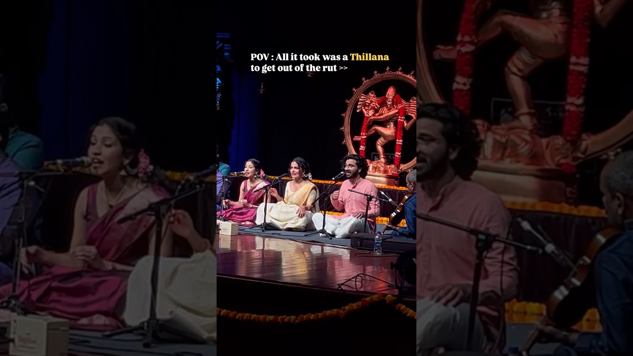Dhanashree Thillana supremacy ✨ #bangalorevlogs #music #carnaticmusic #kacheri