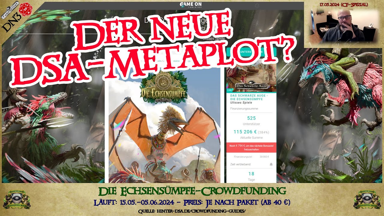 NEUER DSA-METAPLOT?! - DIE ECHSENSÜMPFE-Crowdfunding-GUIDE für DEIN Paket! (DSA-Nachrichten) #068