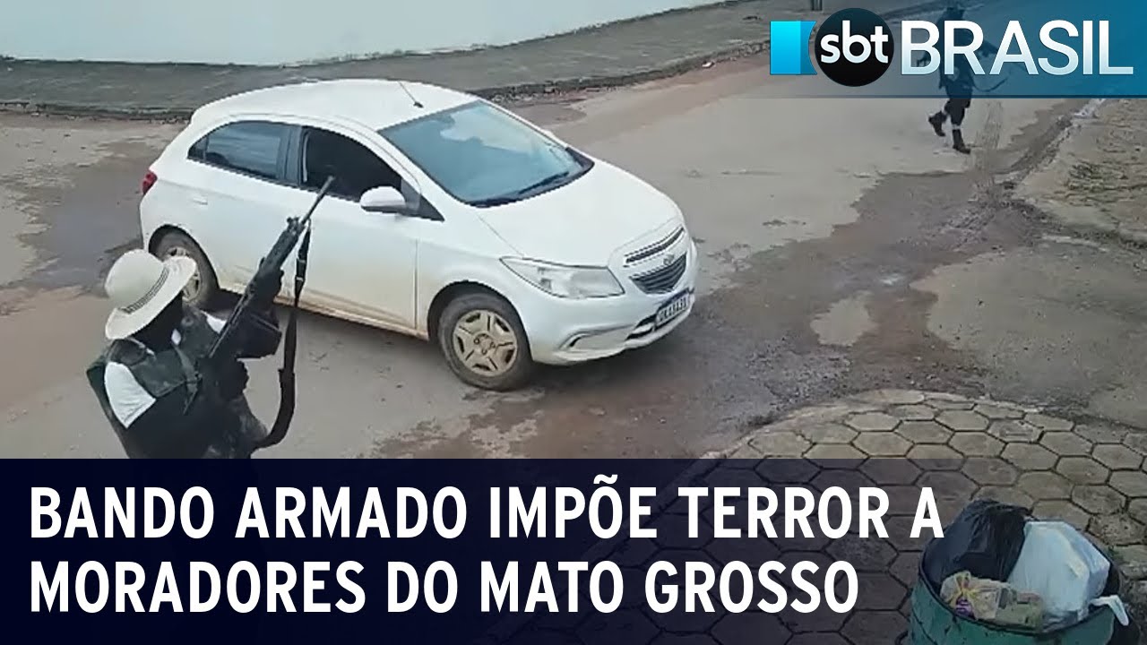 Bando armado impõe terror a moradores do Mato Grosso | SBT Brasil (10/04/23)