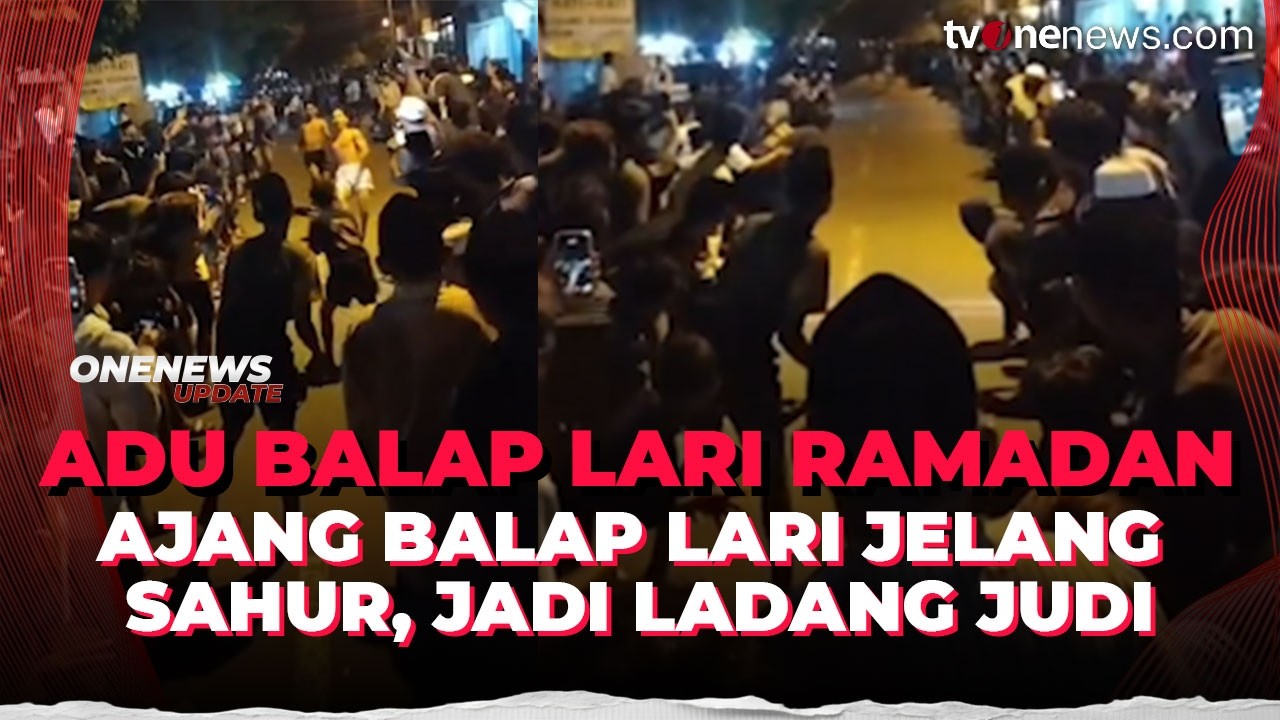 Balap Lari Ilegal Jadi Ajang Judi, Taruhan Tembus Rp5 Juta | OneNews Update