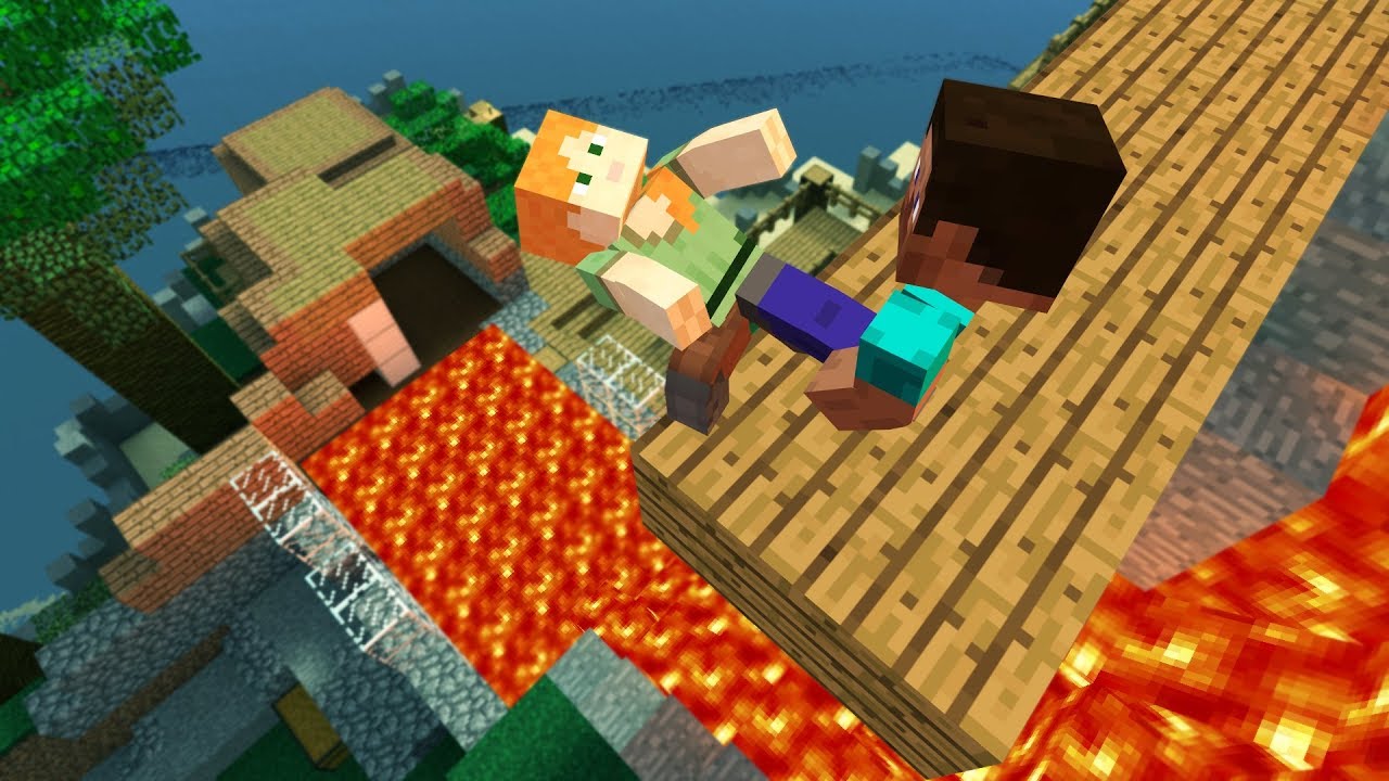 Garry's Mod not ordinary ragdolls (MOD Minecraft)[Steve vs Alex]