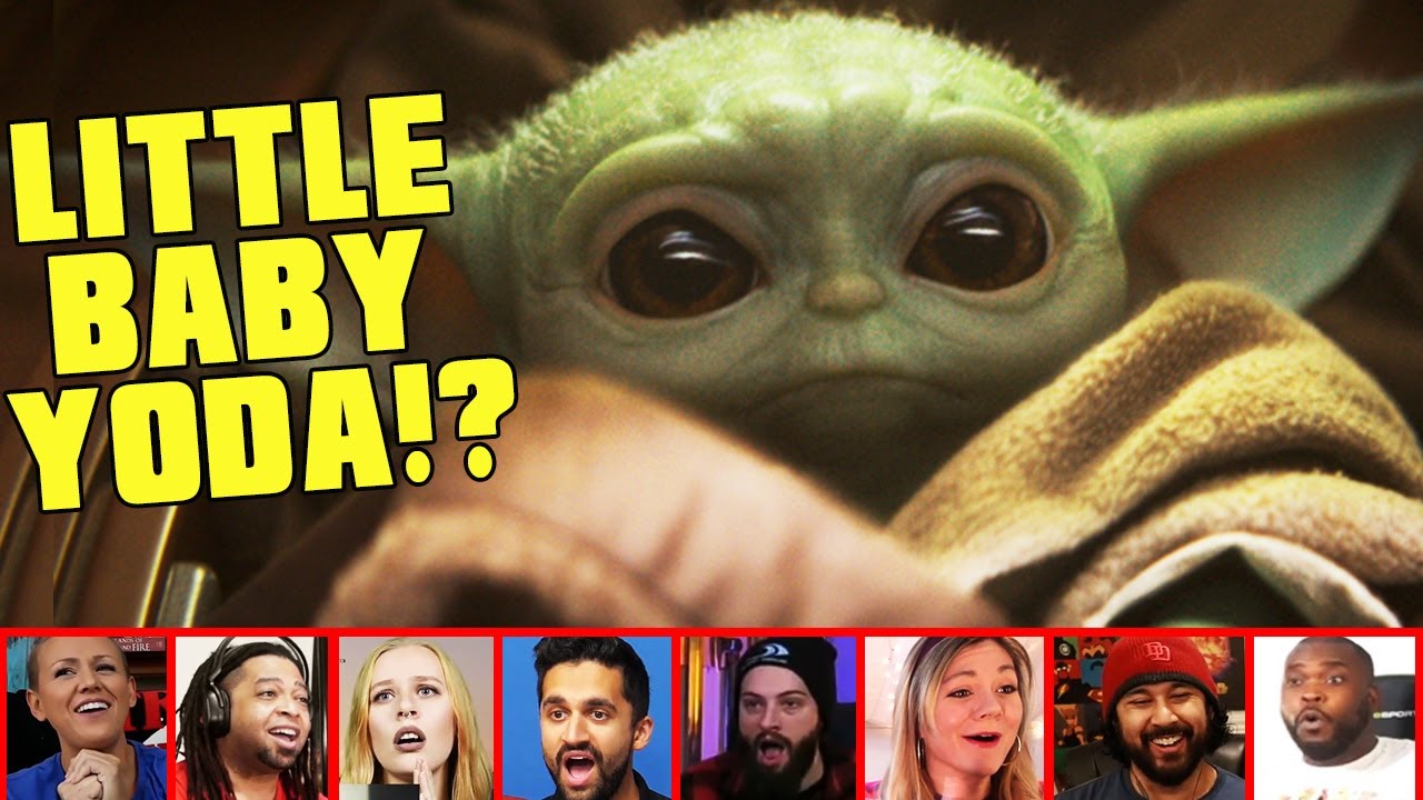 Reactors Reaction To Seeing Baby Yoda In The Disney+ Series The Mandalorian