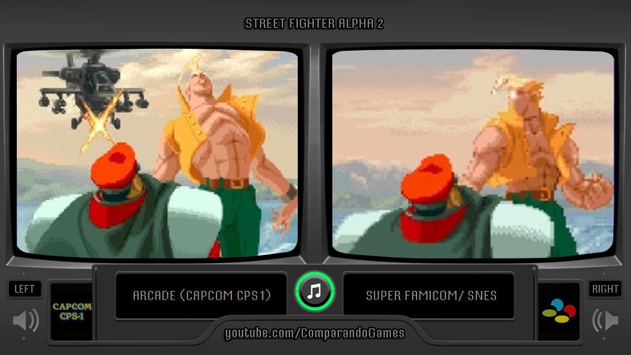 Street Fighter Alpha 2 (Arcade vs Snes) All Endings Comparison