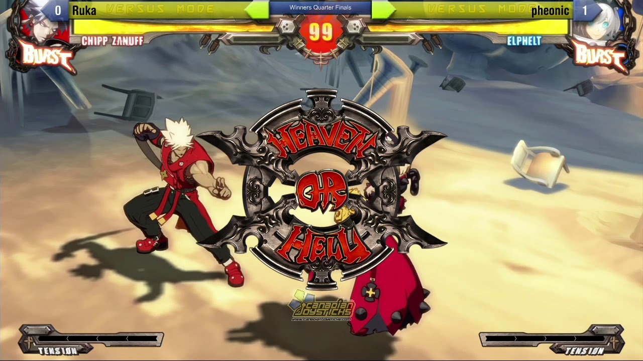 Okizeme #14 - GGXrdRev2 - Ruka (Chipp) vs pheonic (Elphelt)