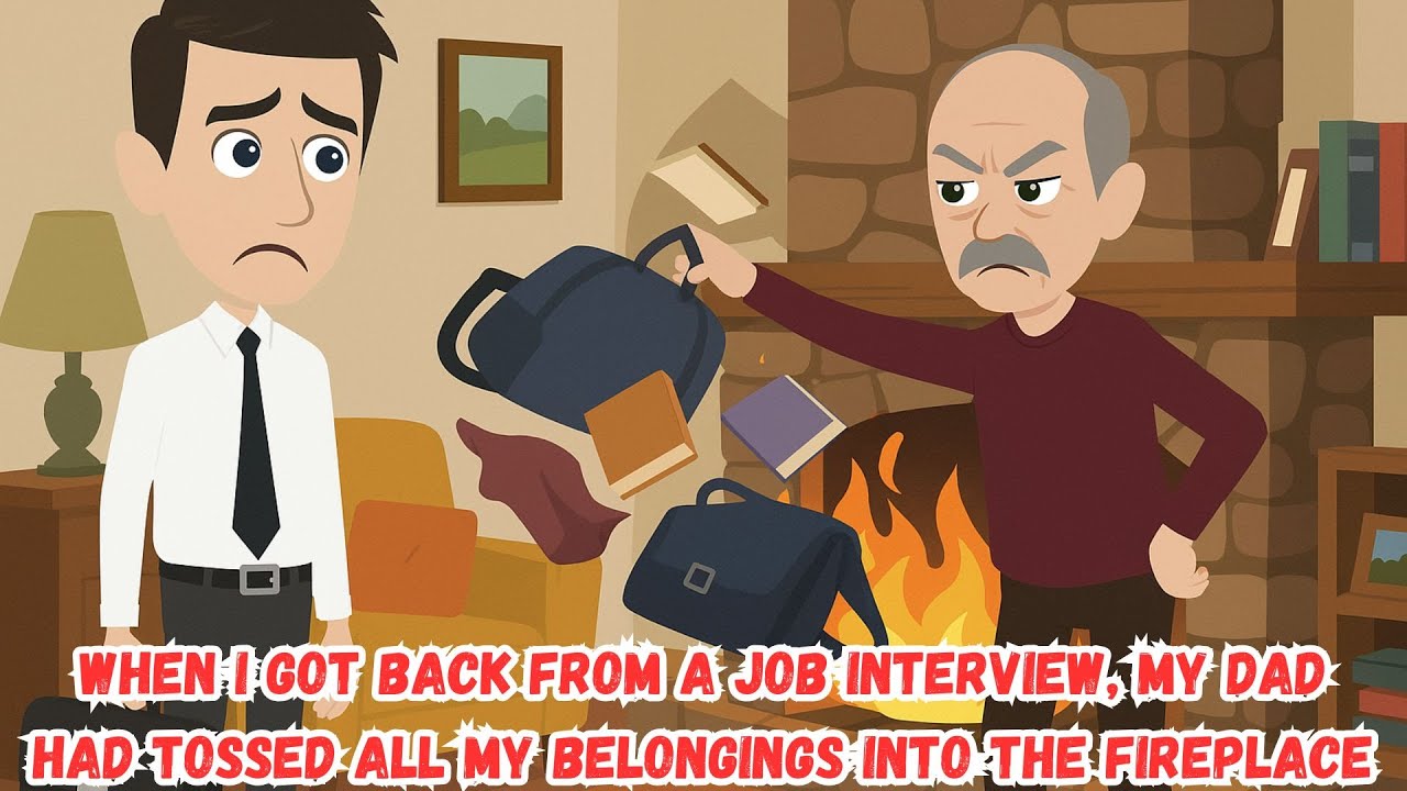 When I Got Back From a Job Interview, My Dad Had Tossed All My Belongings Into the Fireplace
