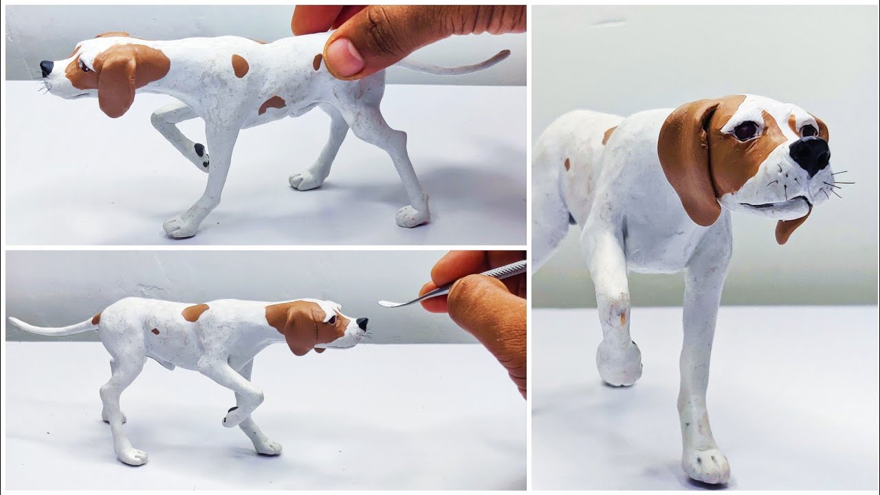 How to make DOG 🐕with Clay | Clay animals making