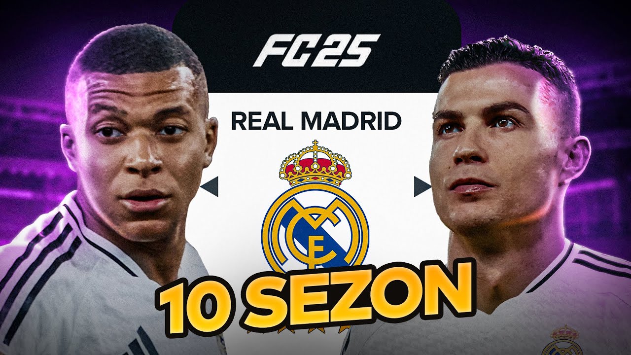 10 SEZON BOYUNCA REAL MADRİDİ YÖNETTİM - REKOR KIRDIM ! EA FC 25 REAL MADRİD REBUİLD
