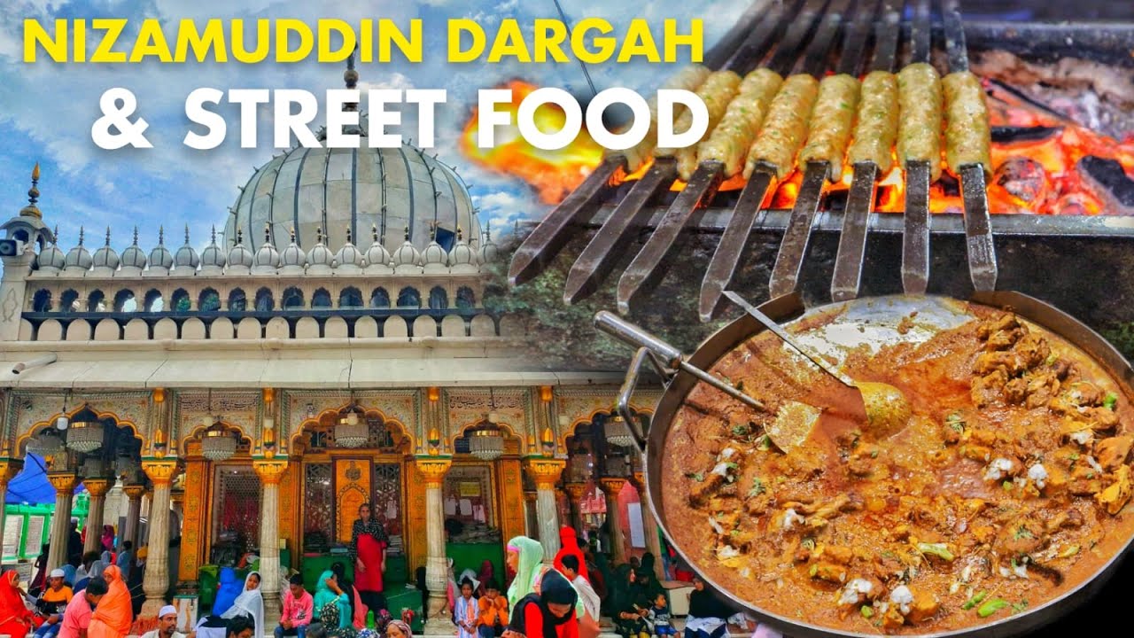 Street food of Nizamuddin | Nizamuddin Dargah | Chicken Changezi, Kababs and Sheermal #parikrama