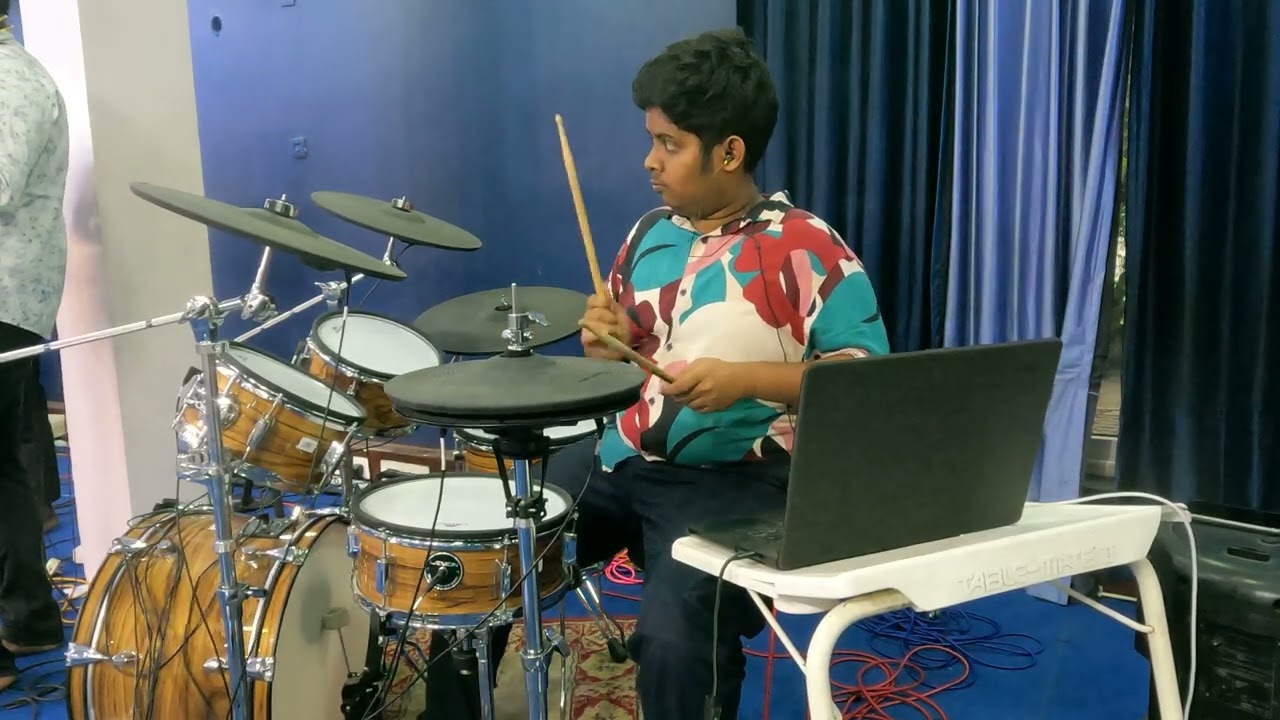 Rajyaam balamu ( LIVE DRUM CAM) | ELIJAH | clcvizag