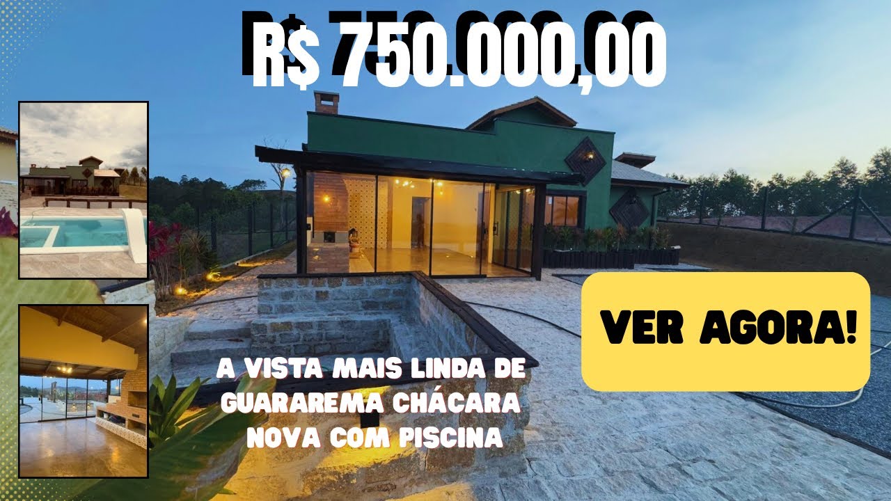 Chácara Linda em Guararema Um Paraiso de vista na Cidade Turística mais DESEJADA para se viver VEJA