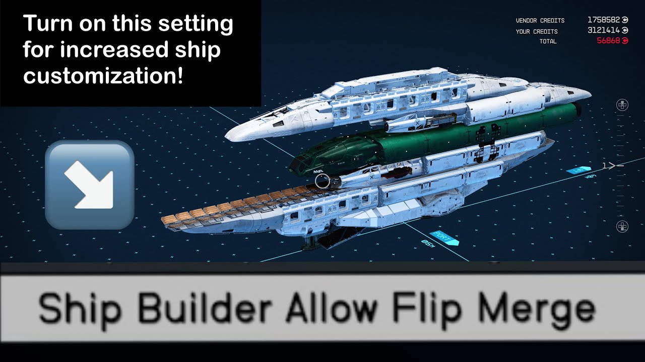 How to use Flip Merge in Starfield to make better ships