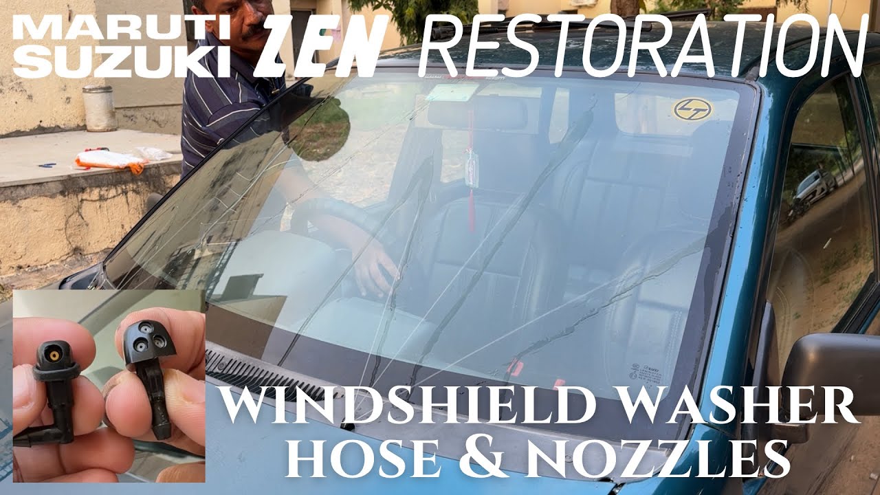 99 Maruti Zen Restoration — форсунки и трубки стеклоомывателя