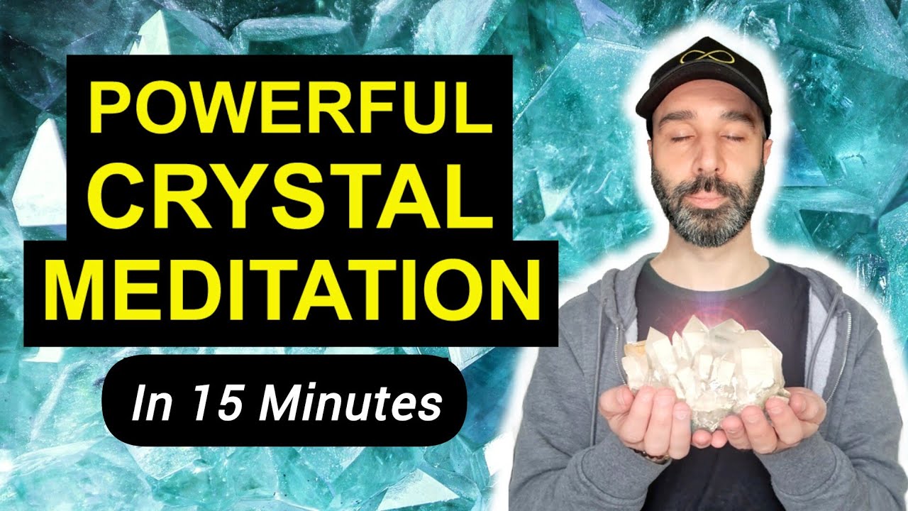 How To MEDITATE WITH CRYSTALS For Beginners 💎(In 15 Minutes) Crystal Healing Guided Meditation