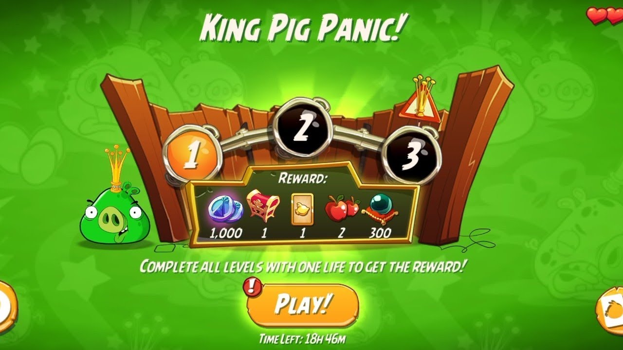 King Pig Panic Angry 💢 birds 2  Dally Change 8/1/2026