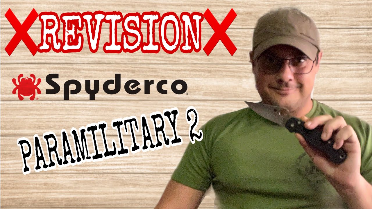 ❌ REVISIÓN ❌ SPYDERCO PARAMILITARY 2. ¿ la mejor navaja para uso militar ?