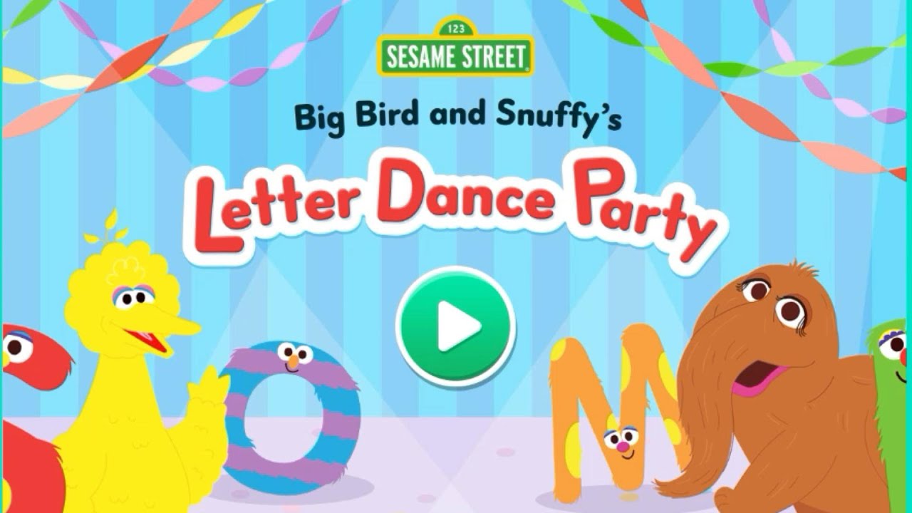 Big Bird and Snuffy's Letter dance party | Sesame Street