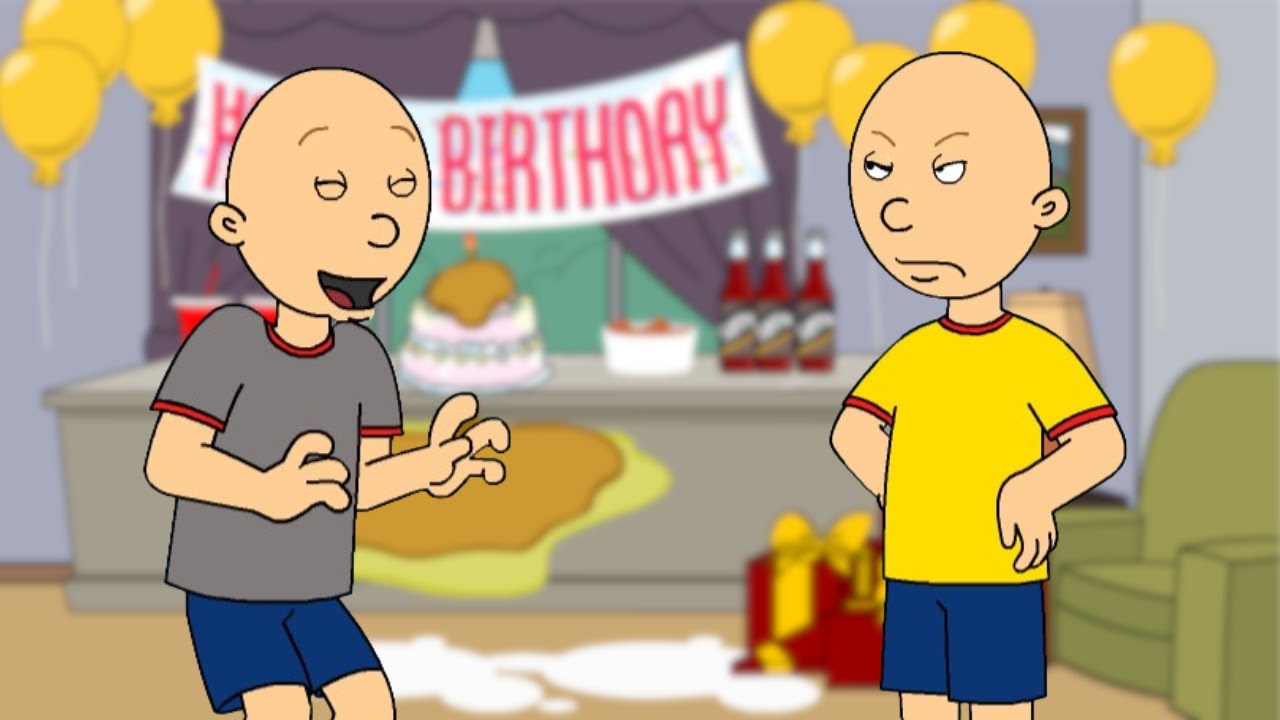 Classic Caillou Ruins Caillou's Birthday and gets grounded