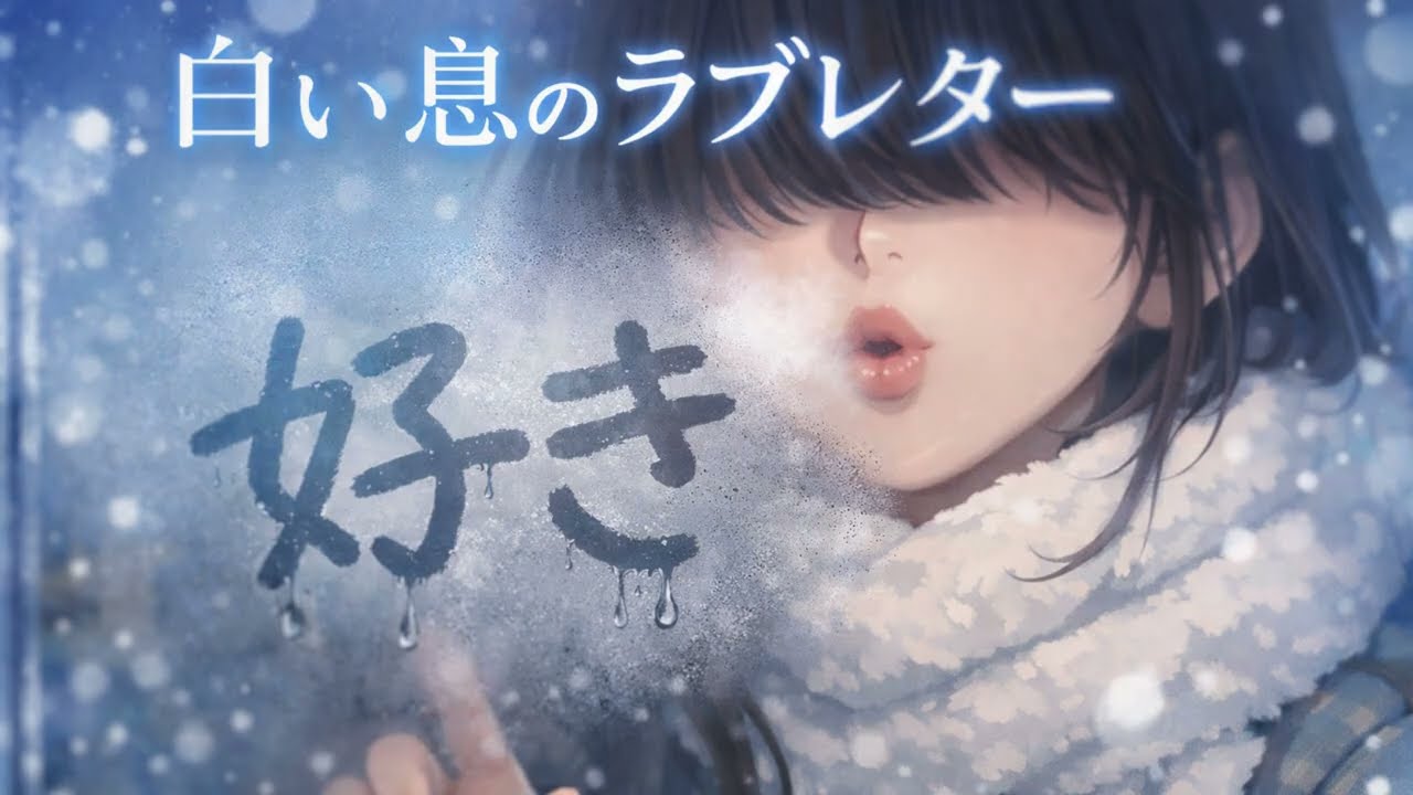kein name - 白い息のラブレター（歌詞動画）