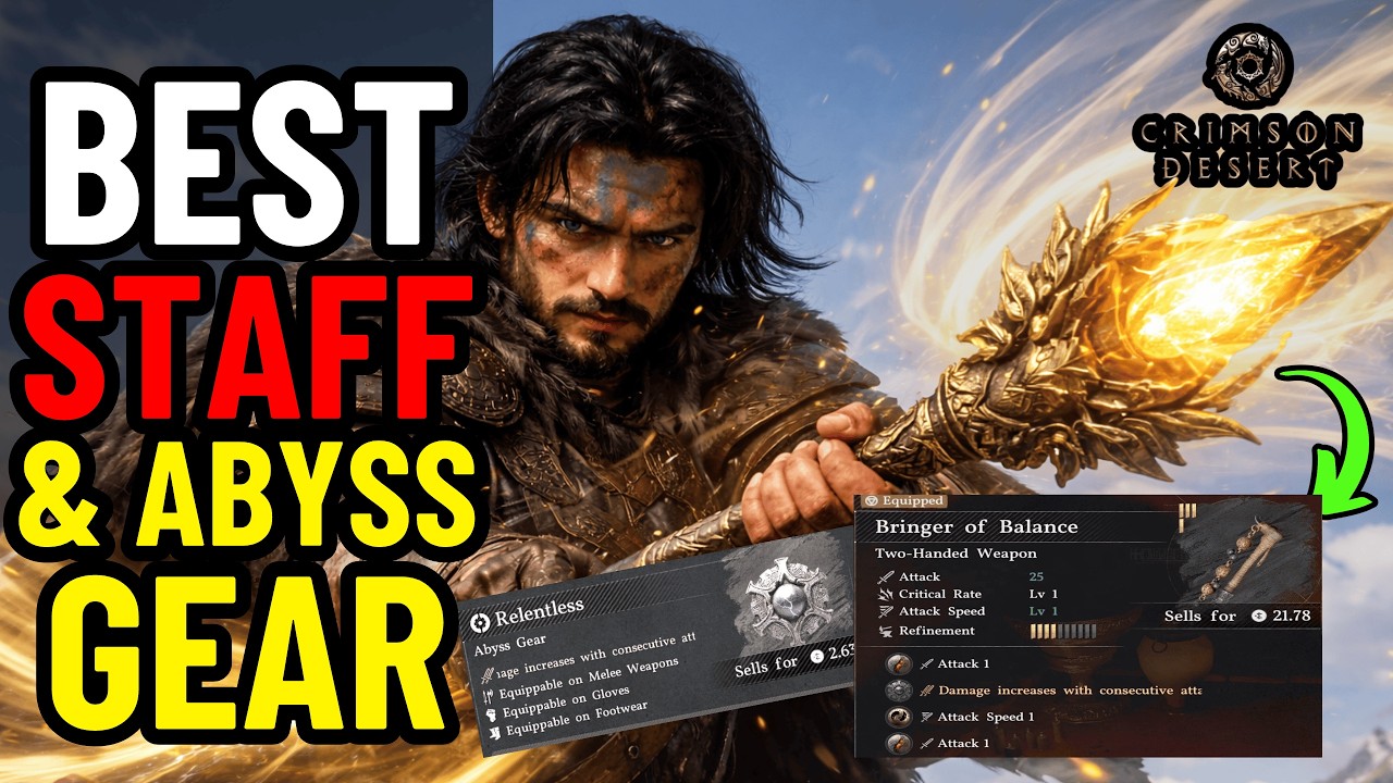 GET THIS INCREDIBLE STAFF & ABYSS GEAR NOW!! | Bringer of Balance Location in Crimson Desert
