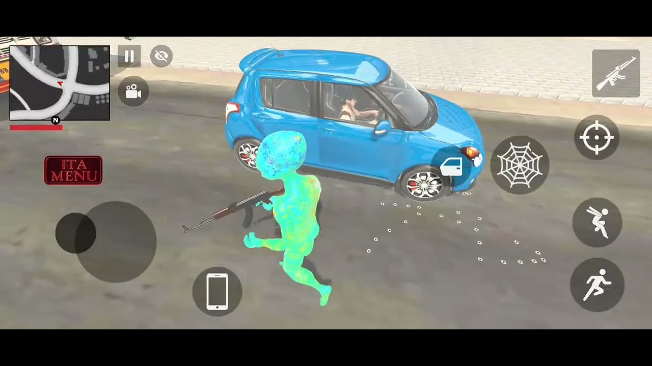 Alien attack 👽 in city 🏙️ Indian Theft Aura Simulator 