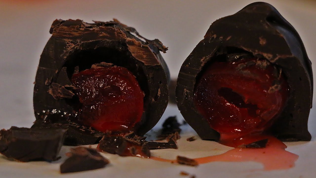 Making Dark Chocolate Covered Maraschino Cherries