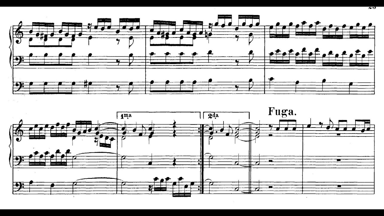 Bach - Prelude and Fugue in C major, BWV 553
