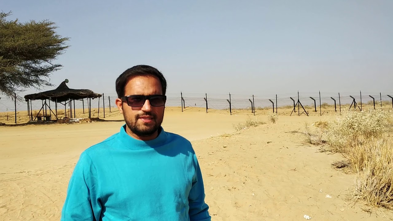 Граница Индии и Пакистана недалеко от Джайсалмера в Раджастхане | Desert Road