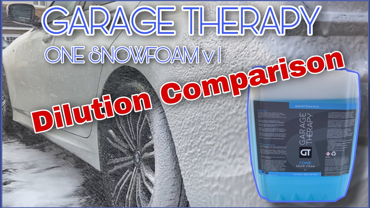GARAGE THERAPY ONE SNOWFOAM (v1) Dilutions & Panel Impact Ratios explained!!