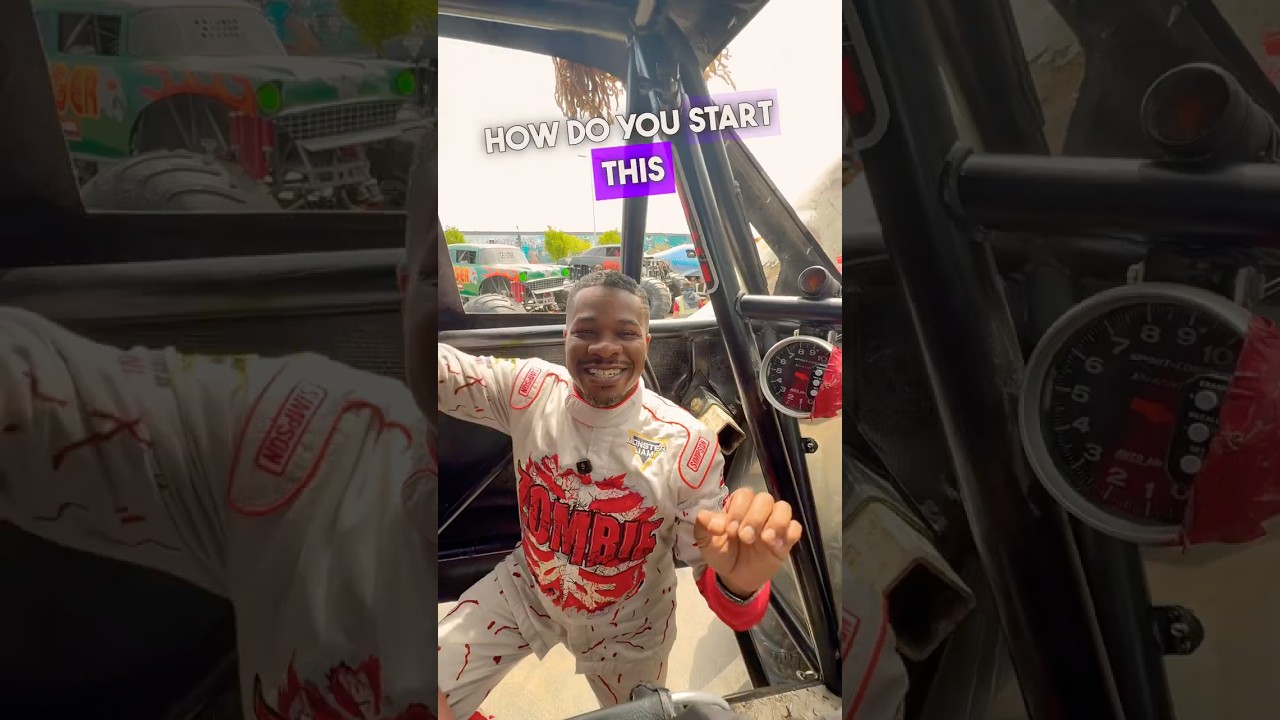 How to Start a Monster Jam Truck: Bari Musawwir Demonstrates with Zombie
