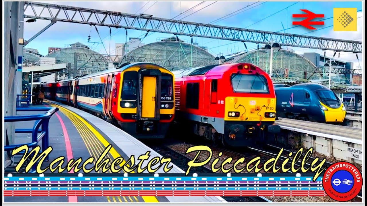 Trains & Trams at Manchester Piccadilly Railway Station! [MAN] - City Line/L&MR (22/10/2024)